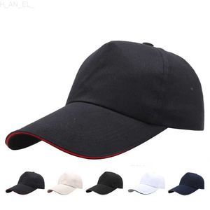 Casquettes de baseball unisexes solides à long bord, grosse tête en coton, casquette ajustable, été, printemps, pêche en plein air, pare-soleil, chapeau de papa 2022 L230823