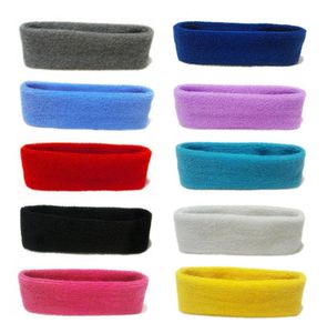 Unisex Sport Cotton Sweatband Diadema para hombres Mujeres Yoga Hairband Gym Stretch Head Bands Sweatband Fuerte Elástico Q bbyKhc3314746