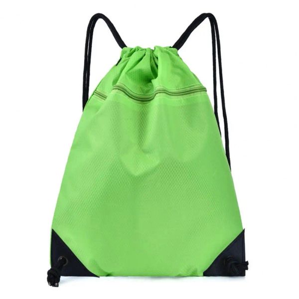 Mochila de deportes unisex plegables plegables en color puro mochila para tragar