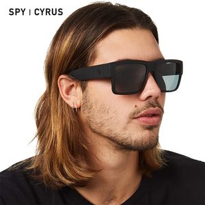Unisexe carré lunettes de soleil polarisées hommes heureux 43 lentille large lunettes de soleil Temples origine espion CYRUS Style lunettes de soleil pour Couple 220407