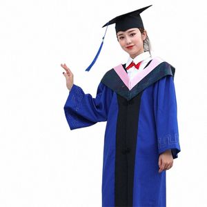 Unisex Student Graduati Uniform University School Kostuums Bachelor Academische Dr Gown Fotografie Ceremy Gewaden Hoed 93t4 #