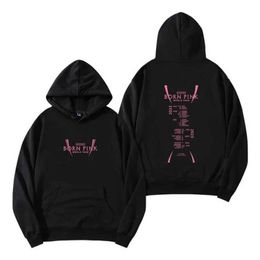 Unisex sweatshirt zwart roze meisje letters bedrukte capuchon dames hoodies y2k casual meisje pullover Koreaanse trend kleding tops