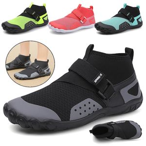 Unisexe Swimming Water Shoes High Top Barefoot Beach Aqua Chaussures Sport extérieur Randonnée à patauge