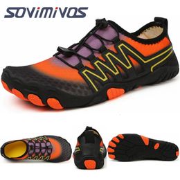 Zapatos de agua para natación unisex para hombre, sandalias de playa al aire libre descalzas, zapatos acuáticos aguas arriba, zapatillas antideslizantes de talla grande para buceo en el mar y el río 240129