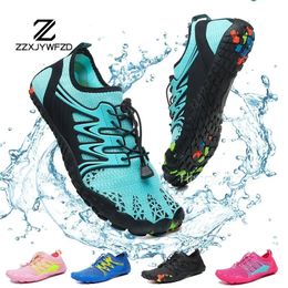 Zapatos de vadeo unisex zapatos de agua de secado rápido zapatos de agua de agua sandalias de natación de natación yoga descalzo de buceo de oleaje 240410