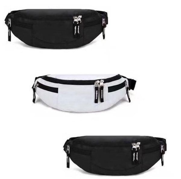 Sac de taille unisexe Sacs de poitrine Fanny Pack Mode Bumbag Sac à dos à bandoulière unique Sacs de plage en plein air 3 couleurs DHL 8609170