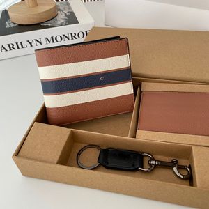 Portefeuille unisexe en cuir Top Designer Wallet Set Card Holder Luxury Mens Wallet Wallet with Case