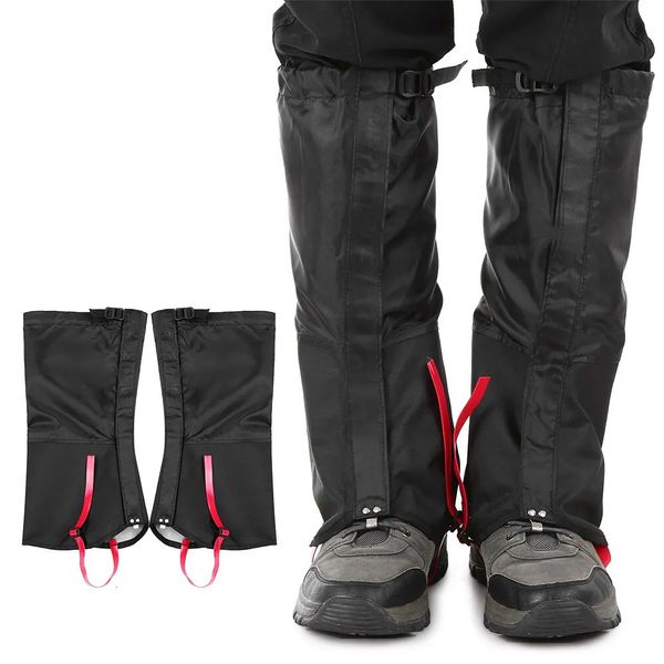 Unisex impermeable ciclismo de ciclismo cubierta de piernas para acampar senderismo bota de esquí zapatilla para nieves de caza de nieves a prueba de viento 240320