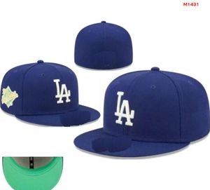 Unisexe en gros Dodgers Snapbacks Sox Baseball Designer Luxury Caps ajustés de la lettre de taille