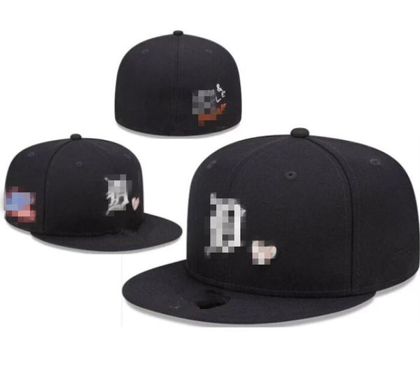 Unisexe Gros Tigres Snapbacks Sox Baseball Designer Luxe Casquettes Ajustées Lettre Taille Chapeaux Nouvelle ère Casquettes Chapeau De Seau Casquettes Mlbs Plat Peak Hommes Femmes Plein Fermé 7-8 a