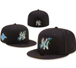 Unisexe en gros Yankees Snapbacks Sox Baseball Designer Luxury Caps ajustés de la lettre de taille