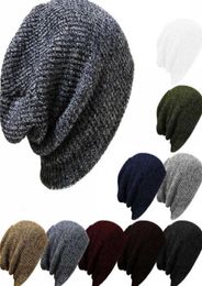 Unisex winter warme muts katoenen hoeden gebreide petten vaste zeven kleuren zachte beanie schedel knit cap outfit vrouwen Men4296841