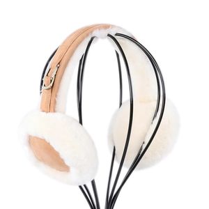 Unisexe hiver chaud peau de mouton laine cache-oreilles oreille oreillette en peluche cache-oreilles filles dames femmes bandeaux cache-oreilles cache-oreilles 231225