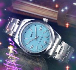 Unisex Women Men Stopwatch Watch 41mm Quartz Imported Movement Clock Fashion Three Stiches Business Stainless Steel Belt Colorful Wristwatches montre de luxe