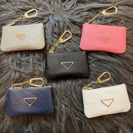 Unisex Mujeres Hombres Diseñador Llavero Llavero Bolsa Moda Cuero Monedero Llaveros Marca Bolsa Mini Carteras Moneda Tarjeta de Crédito Holde FF131