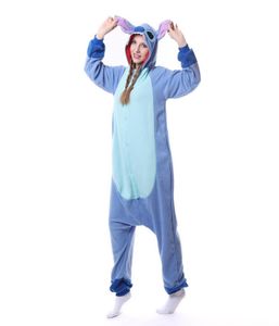 Uniseks Onesie-pyjama voor volwassenen Stitch Animal-nachtkleding voor Halloween-feestkostuums3398419