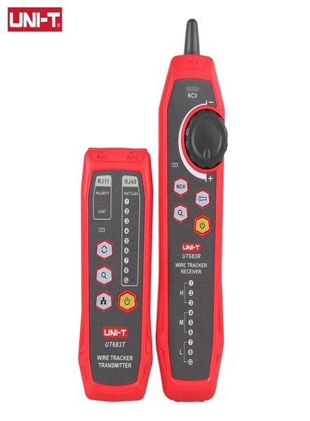 Unidad UT683 Kit Cable Probador LAN Tester Neter Wire Tracer RJ45 RJ11 Línea telefónica Finder de reparación de la herramienta de red de red IN6527131