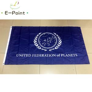 Federación Unida de Planetas Falg 3 * 5 pies (90 cm * 150 cm) Bandera de poliéster Decoración de pancartas volando bandera del jardín de su casa Regalos festivos