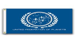 Verenigde Federatie Van Planeten vlaggen banner Maat 3x5FT 90*150 cm met metalen ring, Outdoor Vlag8066209