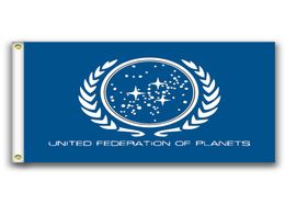 United Federation of Planets Flags Banner Grootte 3x5ft 90*150cm met metalen doorvoertule, Outdoor Flag7511845
