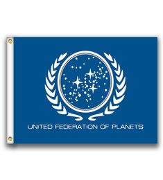 United Federation of Planets Flags Banner Grootte 3x5ft 90*150cm met metalen doorvoertule, buiten Flag6760154