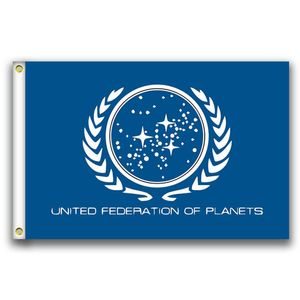 Bannière de drapeaux de la fédération unie des planètes, taille 3x5 pieds 90x150cm avec œillet métallique, drapeau d'extérieur 5643299