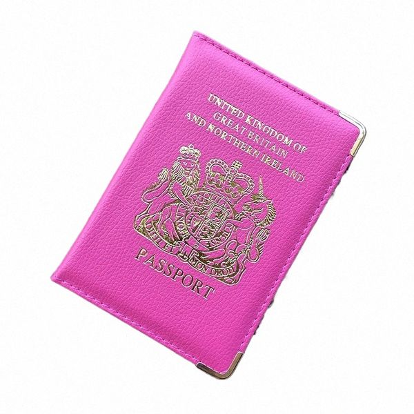 Royaume-Uni British Passport Cover UK Women Case For Passport Pink Girls Cover de British Passport C76G #