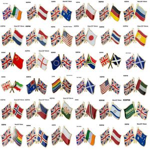 Royaume-uni Friendshipp drapeau épinglette drapeau badge broche broches insignes 10 pièces par Lot