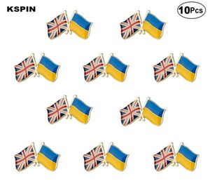 Royaume-Uni Ukraine Friendship Brooches Badge Badge Bringe Badge Badges 10pcs