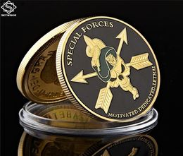 United States Army Forces Special Craft 1oz Gold Plated Challenge Coin Green Berets Liberty Collection6180214