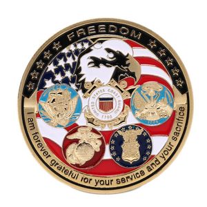 Verenigde Staten 11 september vergulde herdenkingsmuntstukken Amerikaanse Eagle Challeng en Metal Challenge Coin en Challenge Souvenir
