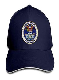 Verenigde Staten Space Force Baseball Cap Instelbare piek Sandwich Hats unisexe mannen dames honkbalsporten buitenshuis hiphop caps hat1841106