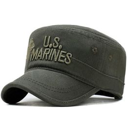 Verenigde Staten Us Marines Corps Cap Hoed Hoeden Camouflage Platte Top Hoed Mannen Katoen Hhat Usa Nav sqckxw hele2019292C