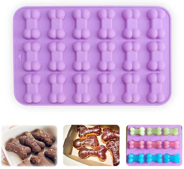 Unités D sucre Fondant gâteau chien os forme Cutter biscuit chocolat Silicone décoration outils cuisine pâtisserie moules de cuisson