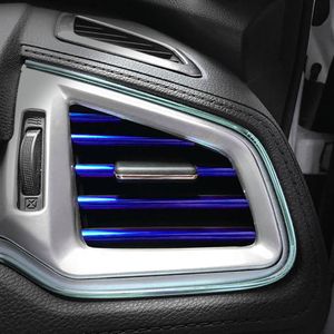Universele 10 -stcs/set 20 cm auto airconditioner outlet decoratieve u vorm mols trim strips decoratie auto interieur styling accessoires