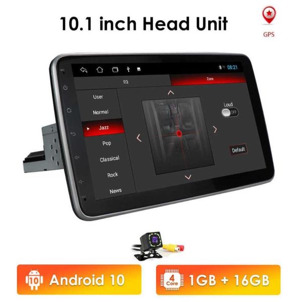 Lecteur multimédia Audio de voiture universel 12 Din 101 pouces écran tactile Autoradio stéréo vidéo GPS WiFi Radio Android micro USB5241742