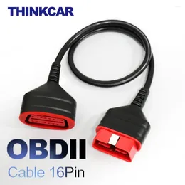 Universal 16 pin OBD2 mannelijk tot vrouwelijke verlengkabel 60 cm lengte denkdiag auto diagnostische verlengde connector OBD 2 koord