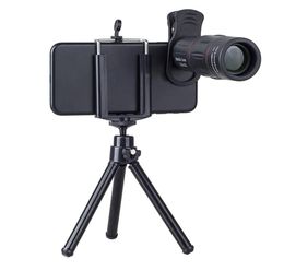 Télescope universel 18X grossissement Zoom monoculaires de téléphone portable objectif de caméra Telepo avec trépied à pince pour iPhone pour Samsung Xiao6544739