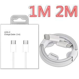 Universal 1m 2m 6ft PD USB C tot USB-C PD-kabellaadkabels voor Samsung Galaxy S20 S22 S23 S24 HTC Xiaomi Huawei Android Telefoon 14