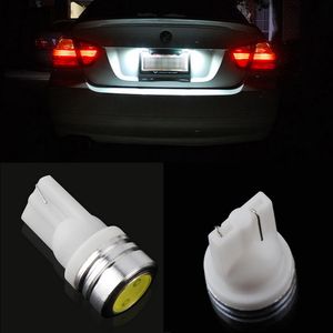 Universel 1W 2X T10 Xenon LED côté cale ampoule de feu arrière 2825 194 168 W5W auto voiture lampe à LED coin feu de stationnement ~