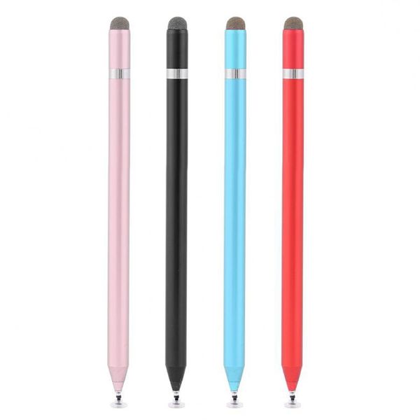 Universel 2 en 1 fibre stylet crayon dessin tablette stylos écran capacitif stylo tactile pour téléphone portable