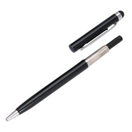 Universal 2 en 1 stylet stylo tactile capacitif Clip-on Ball Pen manage tactile stylo pour tablette iPad Phone mobile 1pc