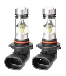 Universel 2 pièces ensemble 100W H10 9145 9005 6000K haute puissance voiture conduite antibrouillard ampoule universelle voiture camion LED lumière externe Bulbs1127682