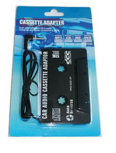 Adaptateur universel de Cassette Audio de voiture, 3.5mm, adaptateur de Cassette Audio stéréo pour lecteur MP3, téléphone noir