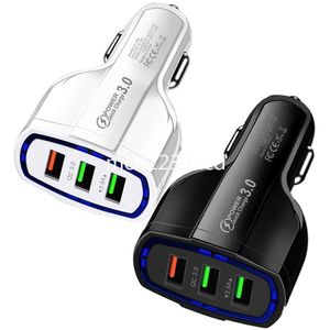 Chargeur de voiture universel 3 ports USB 3.1A, chargeur de voiture USB, adaptateurs d'alimentation pour IPhone 13 14 15 pro Samsung Galaxy S22 S23 Note 20 htc lg M1