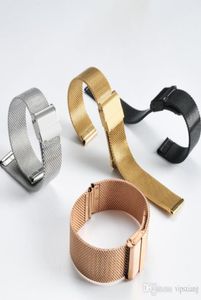Universal 304 Bands en acier inoxydable Mesh Strap Couple Watch Band adapté aux hommes et aux femmes Boucle tissée de haute qualité6403230