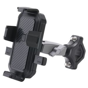 Support universel de téléphone portable de moto de vélo de sport de rotation de 360 degrés pour le support de guidon de bicyclette compatible avec l'iPhone Samsung tous les téléphones portables