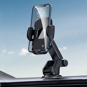 Support universel de support de support de tableau de bord de pare-brise de voiture 360° pour iPhone GPS téléphone portable noir