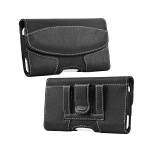 Universal 4 maat lederen telefoon zakje riem clip holster doek telefoon taille tas mobiele telefoon zakje holster