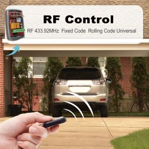 Universal 433MHz Retal Code fixe récepteur 2CH WiFi Smart Garage Door Overner 433.92 Contrôleur de porte Télété
